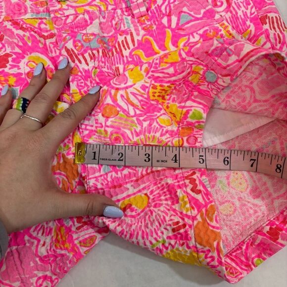 Lilly Pulitzer Callahan 5” Shorts Pink Pout More KINIS in The Keys Size 2 - Picture 15 of 16